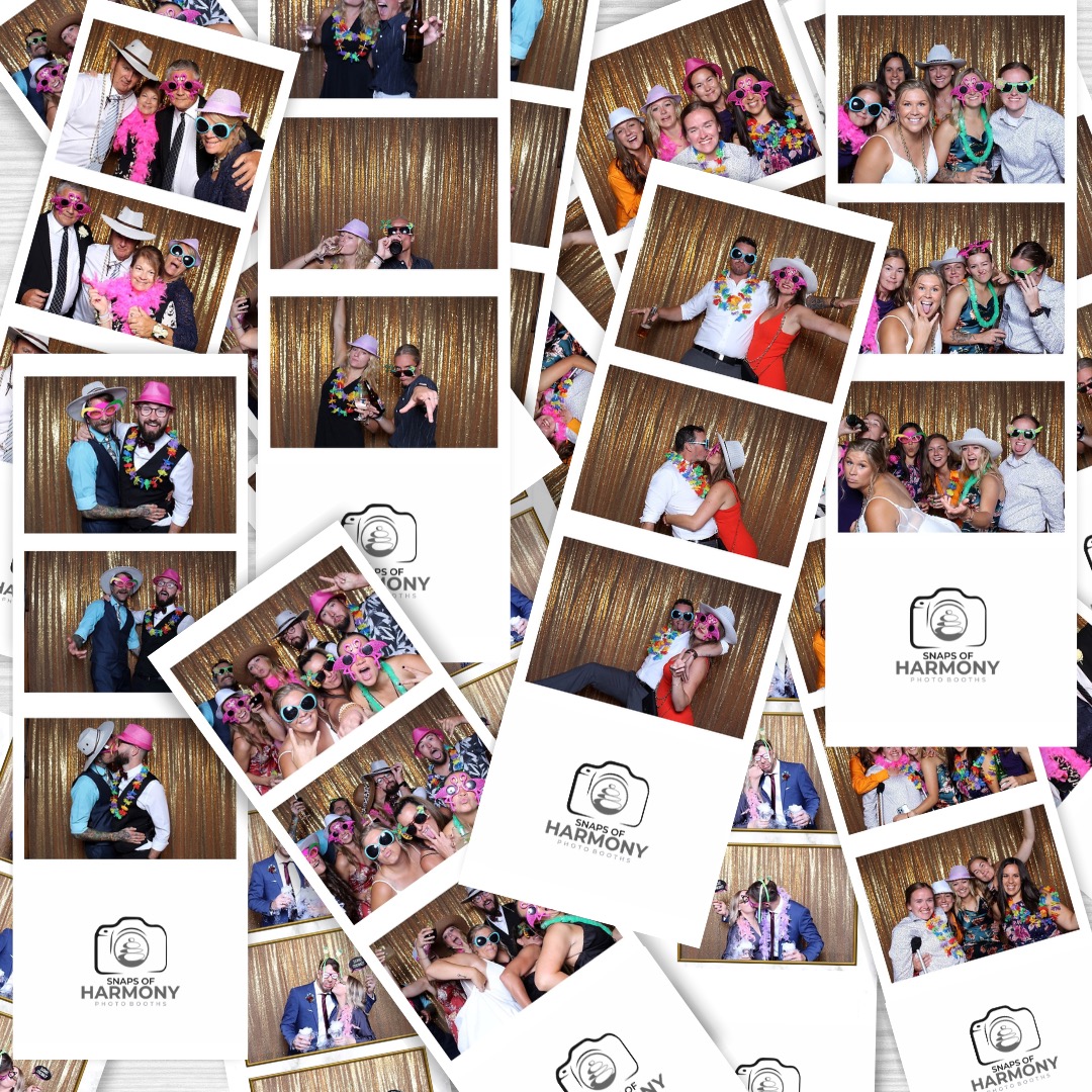Collage of Snaps of Harmony photo booth prints
